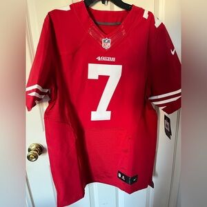 Mens San Francisco 49ers Colin Kaepernick Nike Scarlet Red Elite Jersey (44) L